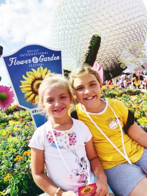 Spaceship Earth at Epcot Flower and Garden Festival