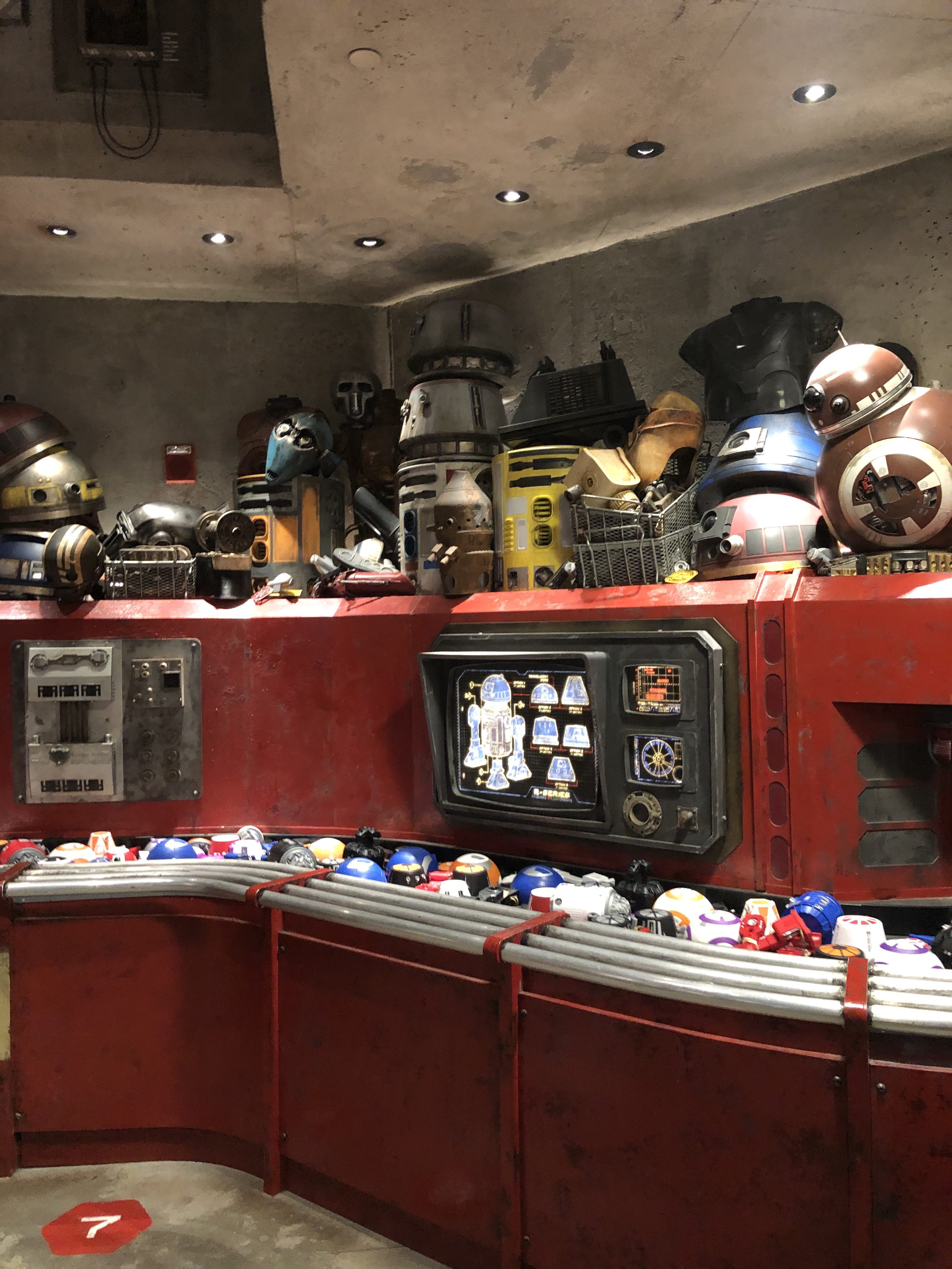 Droid Depot on Batuu in StarWars Galazy's Edge in Orlando, Florida